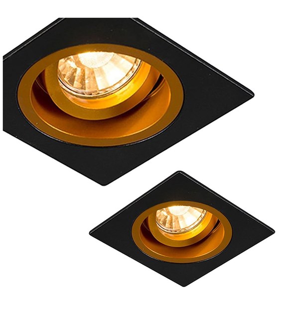 CHUCK DL SQUARE BLACK- GOLD 92706