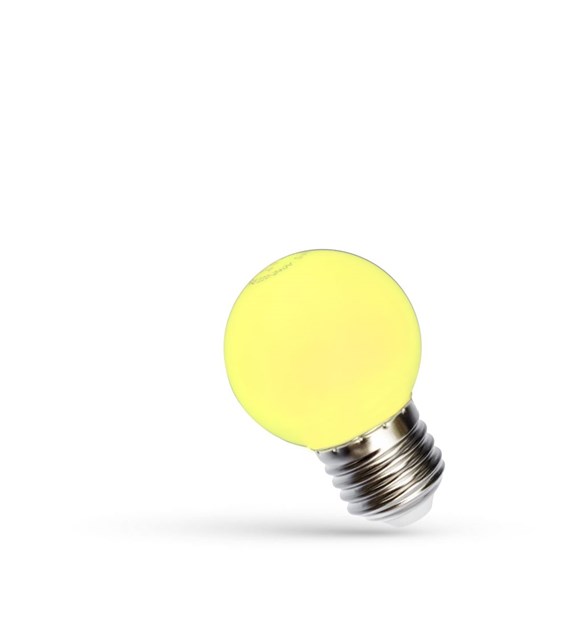 LED KULKA E-27 230V 1W YELLOW SPECTRUM