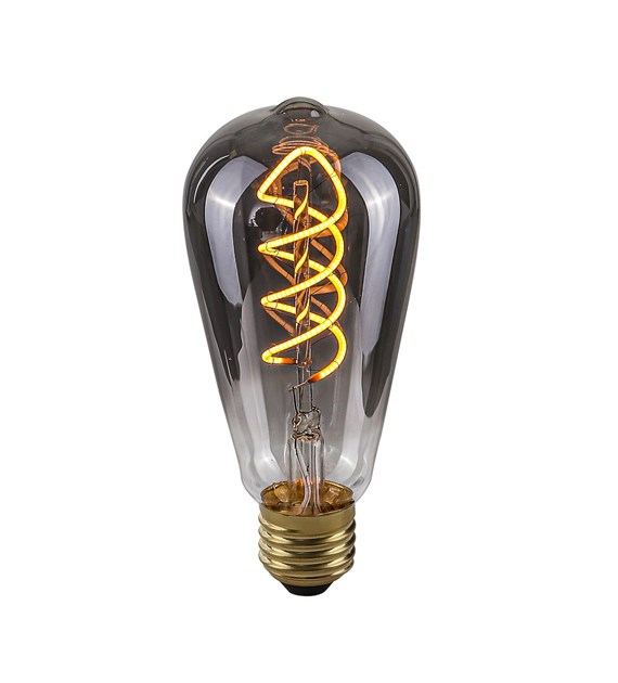 E27 4W 2200K ST64 Spiral Smoke 801551 ST64