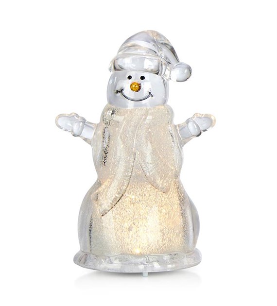 ROBBAN Dekoracja świetlna stołowa bałwan Akryl 4x4