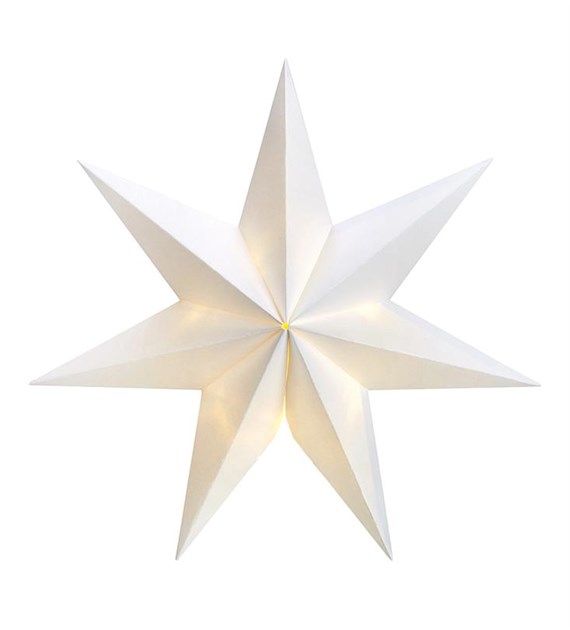 MALVA Dekoracja gwiazda 35cm Biały 704433 Marksloj