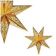 VALLBY Dekoracja wisząca gwiazda 75cm Złoty Papier