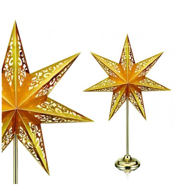 VALLBY Dekoracja stołowa gwiazda 66cm Złoty 702849