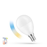 LED KULKA 5W E-14 230V CCT+DIMM Wi-Fi Spectrum SMA
