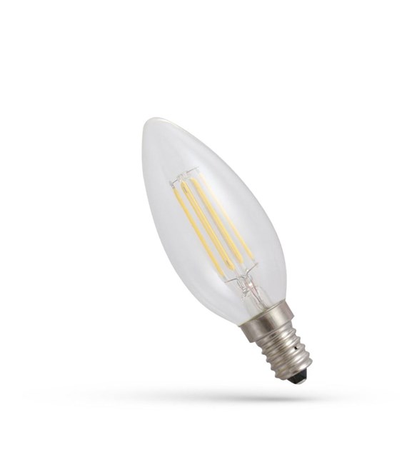 Żarówka LED Świeczka E14 6W NW CLEAR WOJ+14388
