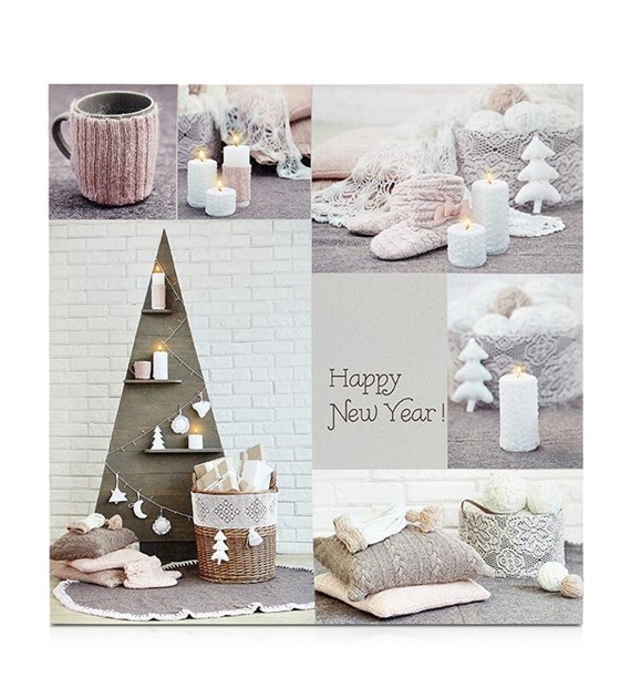 CANVAS Świecący obraz dekoracyjny 50x50 Timer 7044