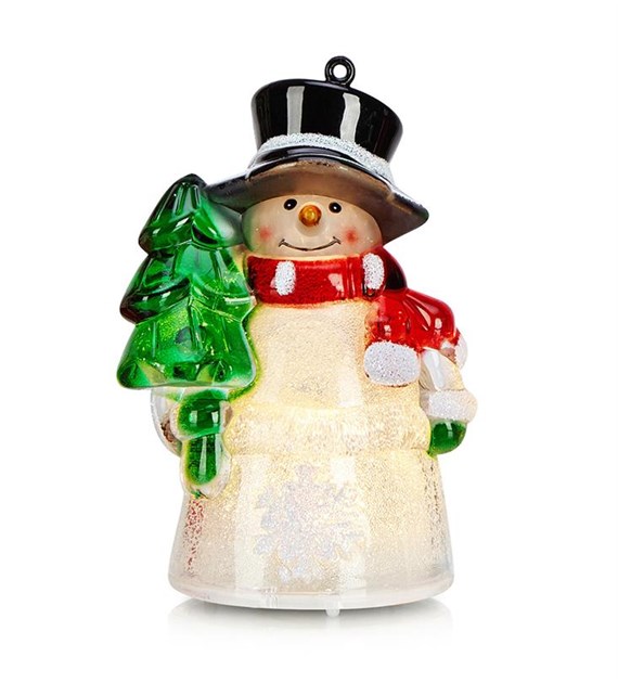 SIGGE Dekoracja świetlna stołowa bałwan Akryl 4x4-