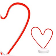 VEGAS LED Tube Heart Dekoracja świetlna stołowa se