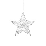 ARTUR Wisząca Gwiazda 30LED Srebrna 703436 Markslo