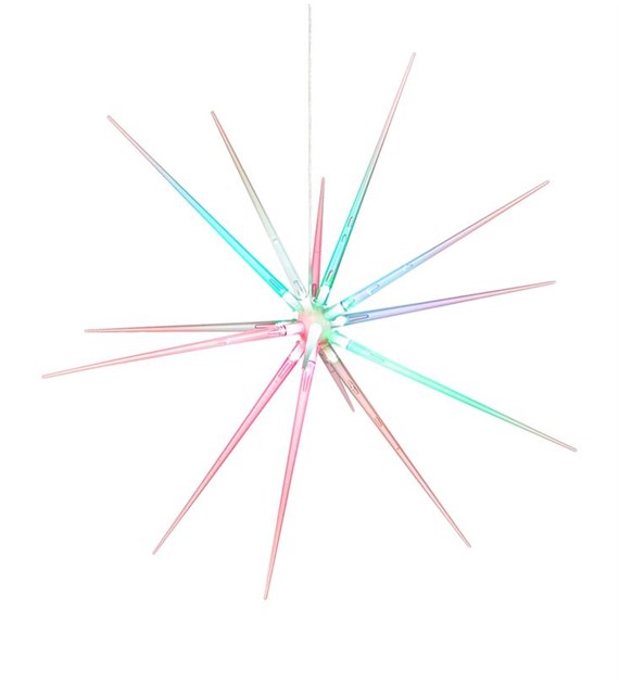 BRIGHT LED Wisząca gwiazda 3D Multikolor704430 Mar