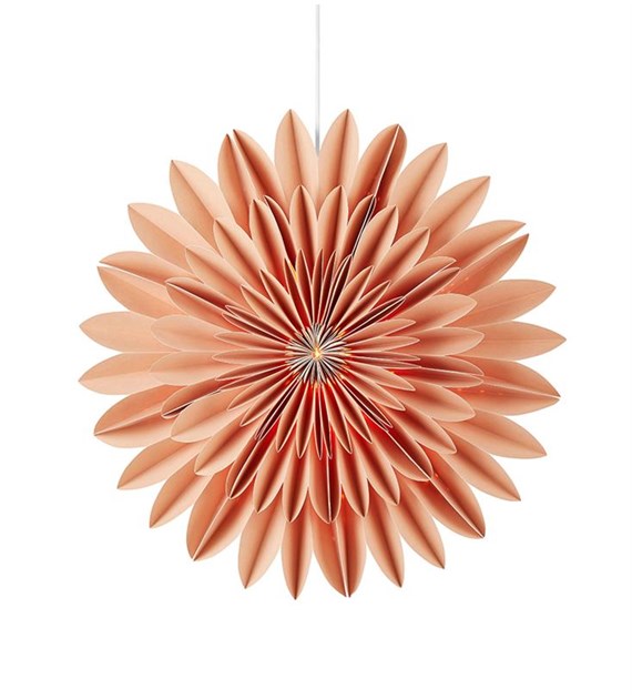 CORNELIA Dekoracja gwiazda 60cm Jasny brąz W/O szn