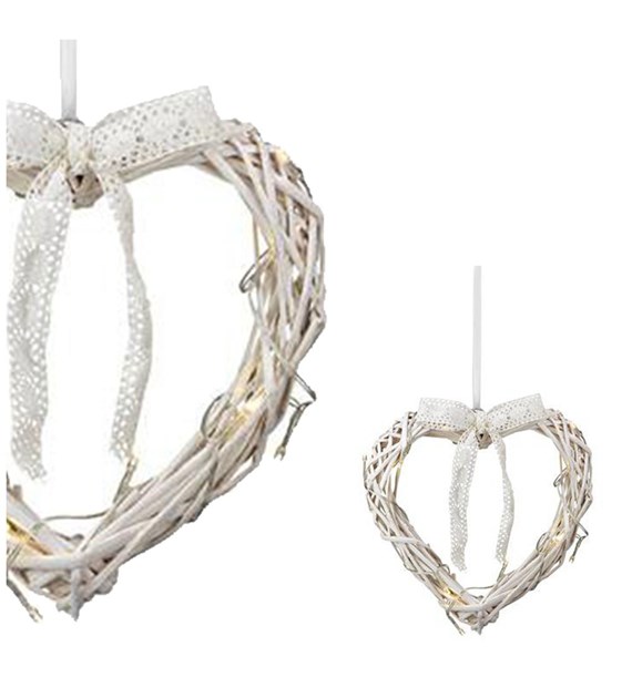 HOLSTAD Serce Wisząca 25cm Biały 703101 Markslojd