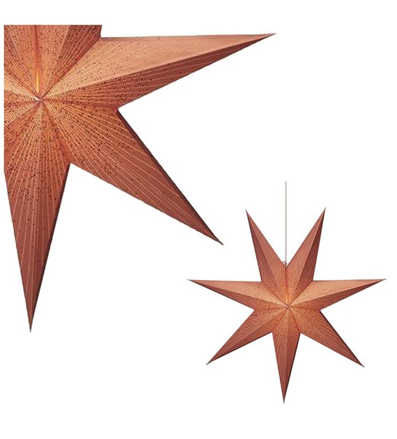 OLIVIA Dekoracja wisząca gwiazda 75 Różowy 704911