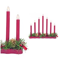 HOL Świecznik 7L Czerwony 8308,12 Markslojd