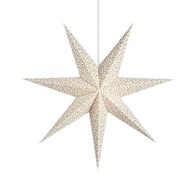 BAROQUE Gwiazda wisząca 45cm Biała 705315 Marksloj