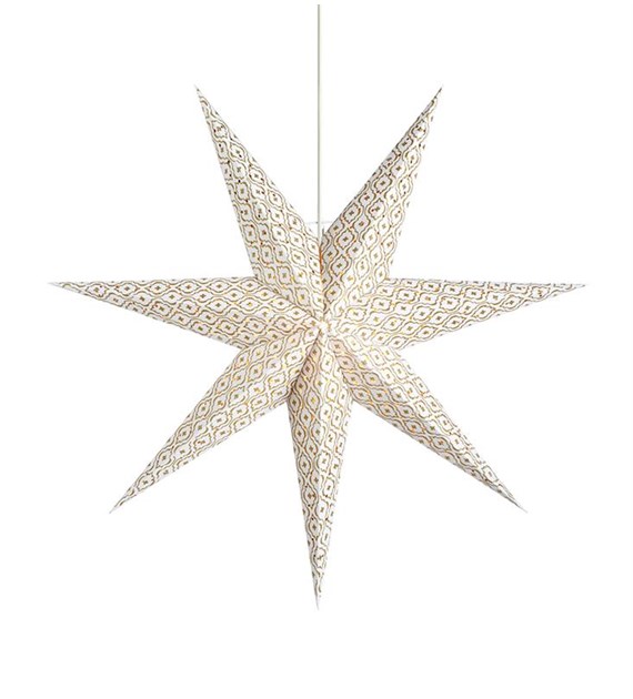 BAROQUE Gwiazda wisząca 45cm Biała 705315 Marksloj