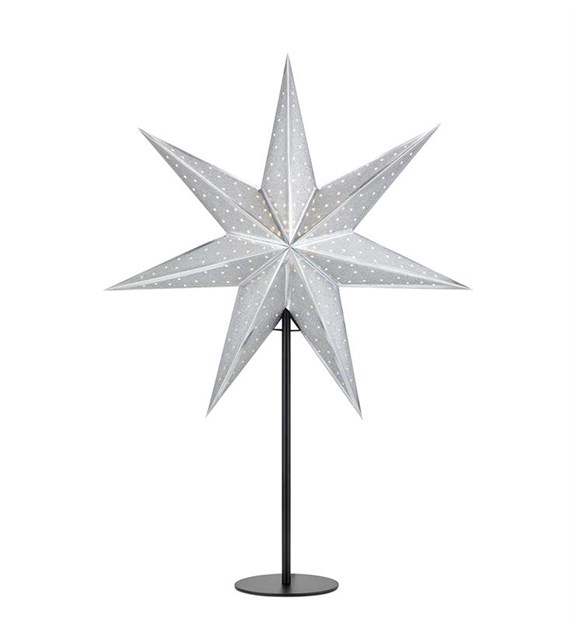 GLITTER Gwiazda stołowa 45cm Czarny/Srebrny 705794