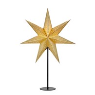 GLITTER Gwiazda stołowa 45cm Czarny/Złoty 705795 M