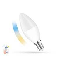 LED ŚWIECOWA 5W E-14 230V CCT+DIM Wi-Fi Spectrum