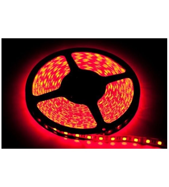 Taśma LED 5m 60LED 24W czerwony IP65 EKPL9168