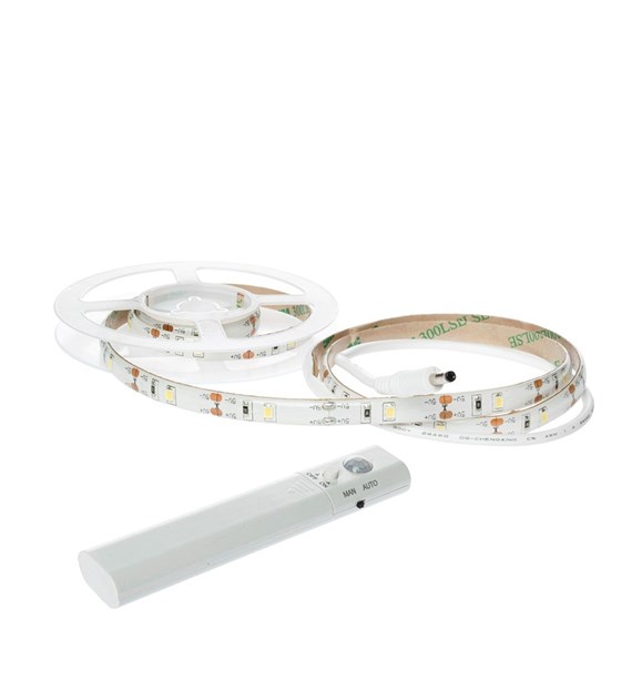 Taśma LED 1m z sensorem 4xAAA 4000K EKZ0620