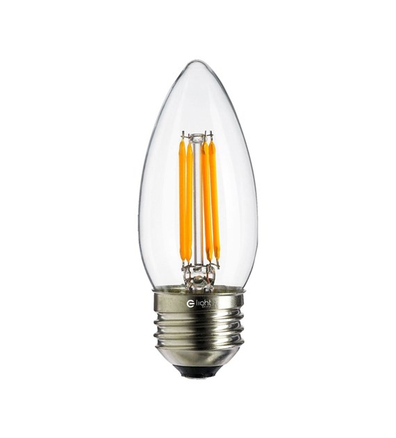 Żarówka LED 4W C37 E27 4000K FILAMENT EKZF103
