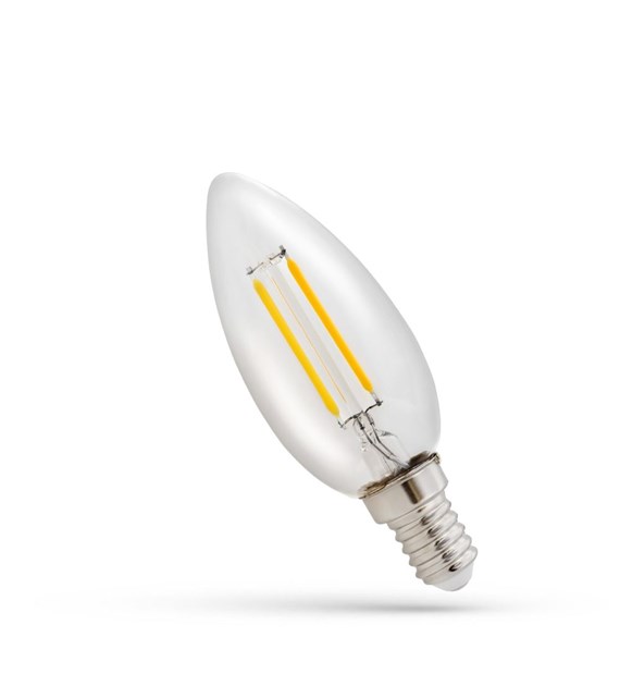 Żarówka LED świeczka 1W E14 WW WOJ+14575