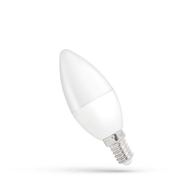 Żarówka LED świecowa E14 4W CW WOJ+13035_4W