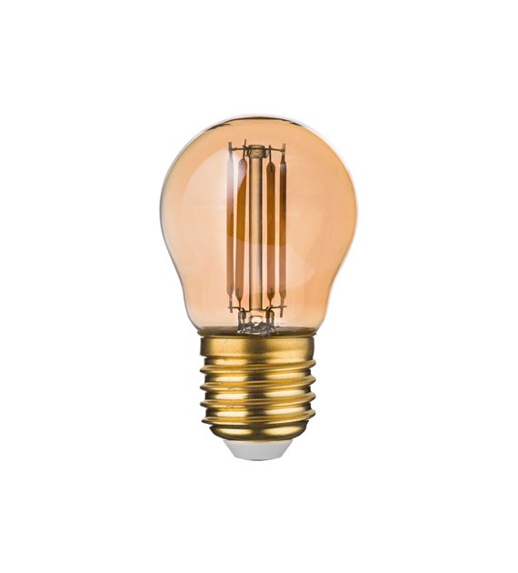 Żarówka kulka LED E27 4,5W WW P45 AMBER 3572