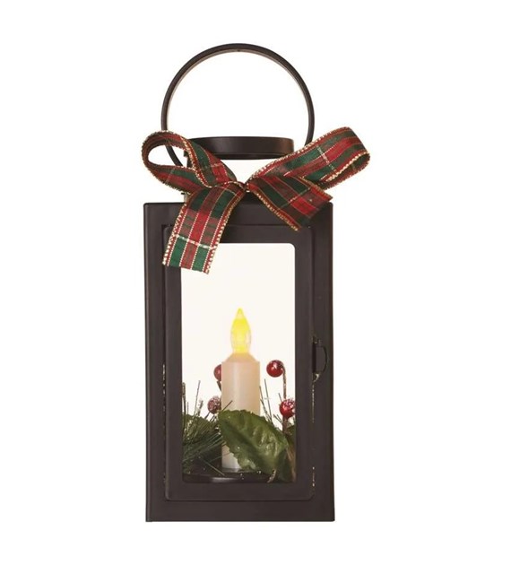 DCLV14 - BLACK LANTERN 1LED CANDLE 3AAA WW