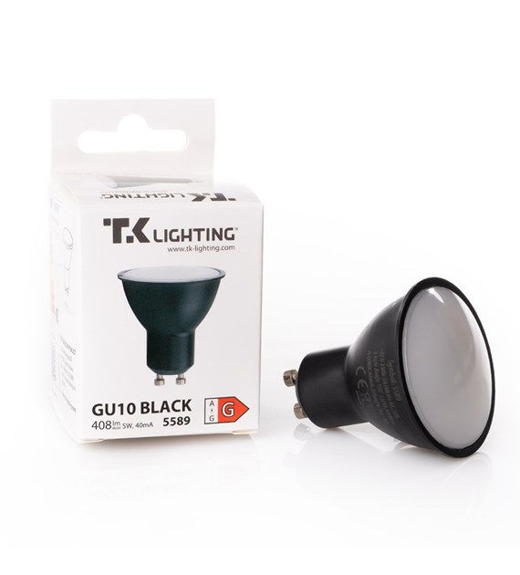 Żarówka czarna LED GU10 5W NW 4000K 5589