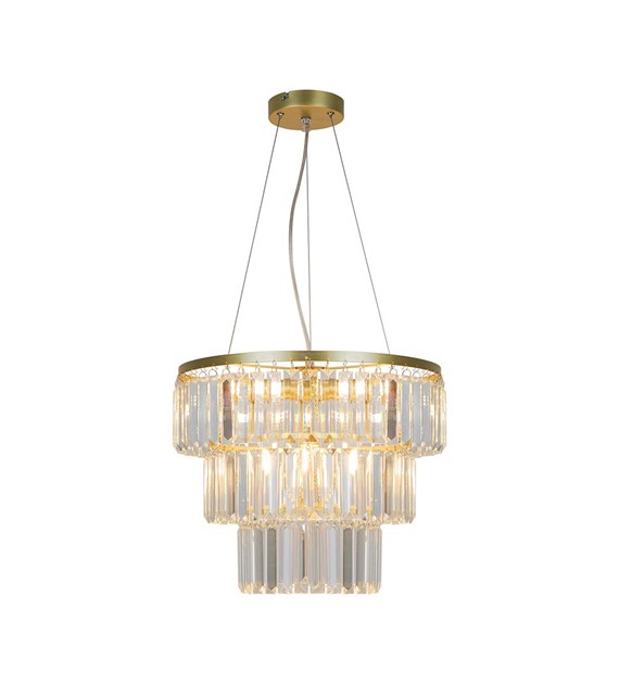 P17127-4-1GD TIFANNY LAMPA WISZĄCA ZŁOTA/GOLD