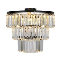 P17127-4-BK TIFANNY LAMPA SUFITOWA CZARNA/BLACK