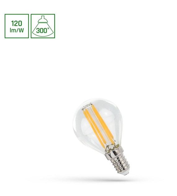 Żarówka LED COG Kulka 5,5W E14 WW WOJ+14389_5.5W