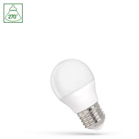 Żarówka LED Kulka 1W E27 CW WOJ+14450_1W