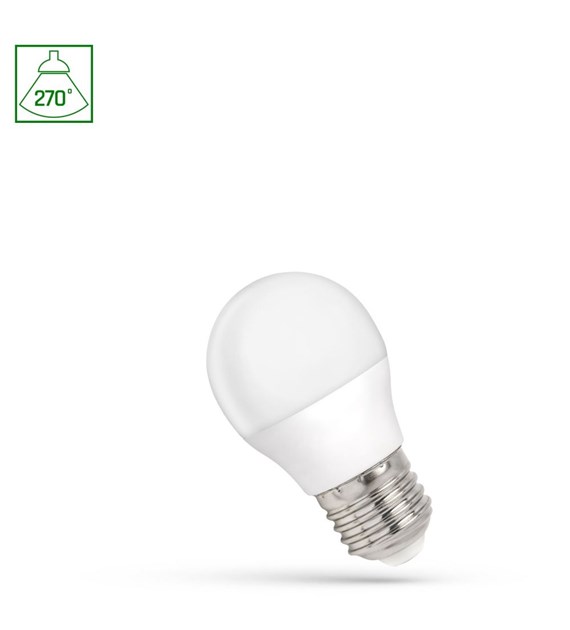 Żarówka LED Kulka 1W E27 CW WOJ+14450_1W