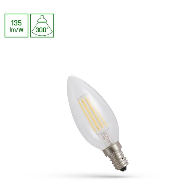 LED COG Świecowa 5,5W E14 NW WOJ+14388_5.5W