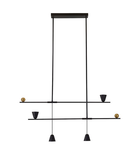 Żyrandol LED 25W Spoleto 2 BK AZ5642