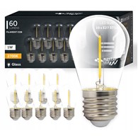 Zestaw x10szt. żarówek LED E27 1W ST14 2700K 451