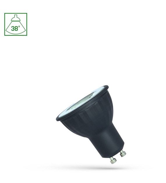 Żarówka czarna LED 6W GU10 WW WOJ+14690
