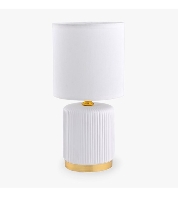 HS8720-WH LAMPA STOŁOWA BIAŁY/ZŁOTY